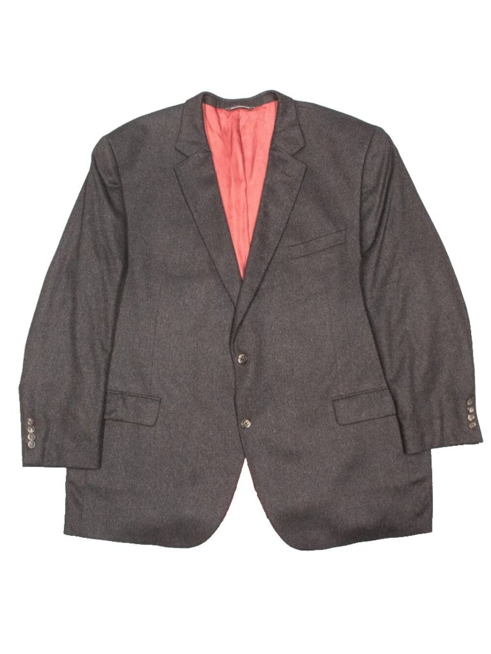 Jack Victor 100% Cashmere Blazer Flannle Sport Coat Canada Grey 52L